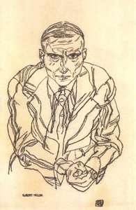 ロバート・ミュラーの肖像 作： Egon Schiele